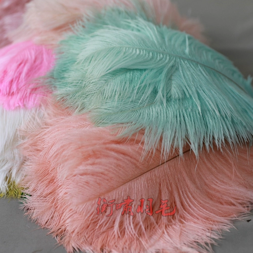 Страусиное перо 25-30 см интернет-знаменитости фотосессия перо настенный якорь фон настенный материал аксессуары свадебная композиция из перьев