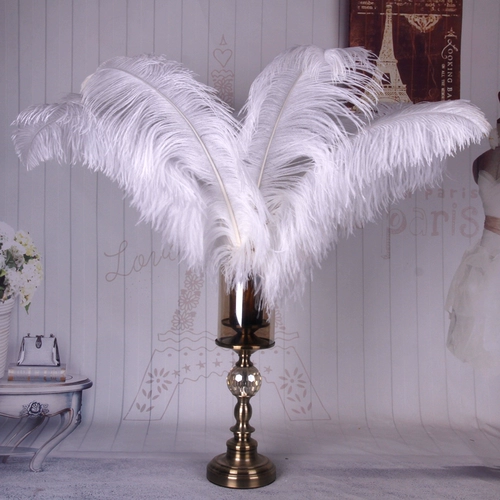 Острих перья белый свадебный страусиный меховой дорогой дорогой светодиод