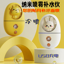 Cold Spray Water Replenishing Instrument Handheld USB Charging Nanospray Mini Face Moisturizing Water Tonic Cosmetic Humidifiers