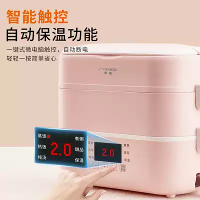 Hot meal artifact Office workers and students with rice cooker electric lunch box Smart appointment timing cooking insulation electric pot