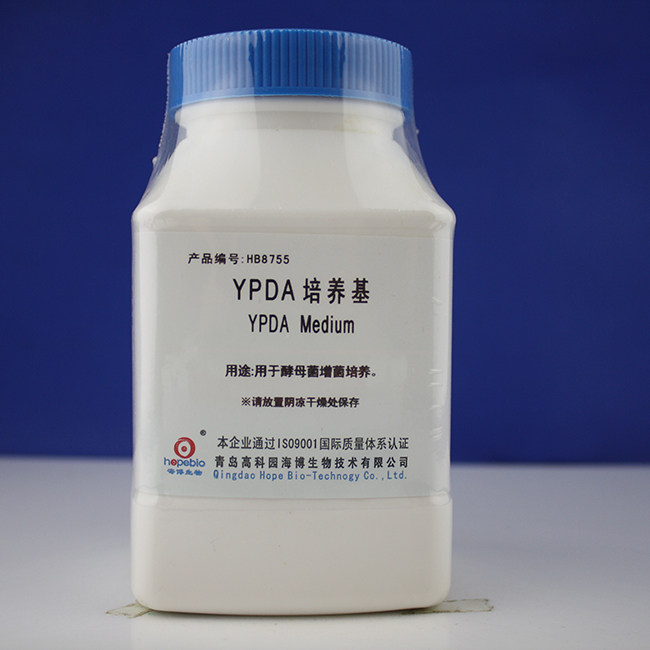 青岛海博 YPDA培养基 250gHB8755用于酵母菌增菌培养
