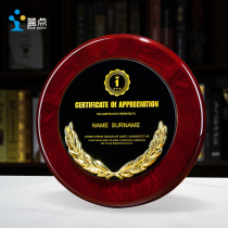 Authorization card Medal custom custom honor card Wooden wooden tray Round wooden card Crystal trophy Custom lettering plaque