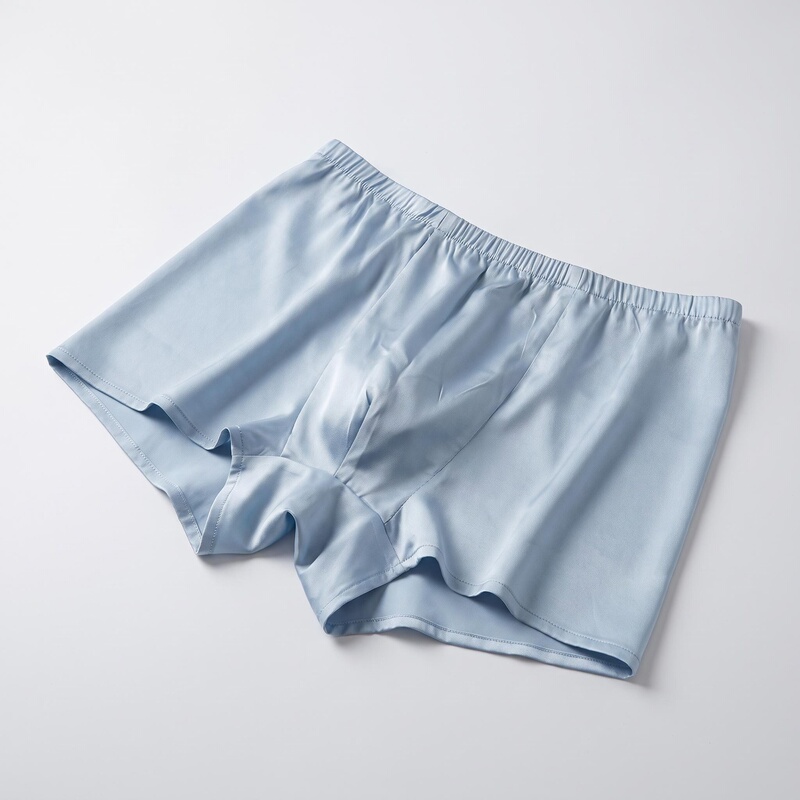 Men's Mulberry Silk Seamless Boxer Briefs, Handmade Silk Satin Underwear, Breathable and Loose-Fitting Men's Boxer Briefs Men's Mulberry Silk Seamless Boxer Briefs, Handmade Silk Satin Underwear, Breathable and Loose-Fitting Men's Boxer Briefs