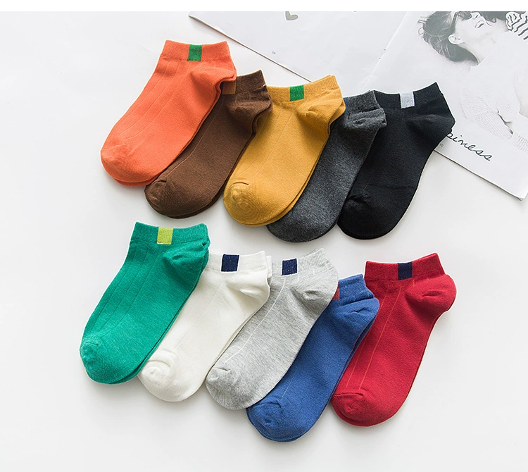 Vớ cotton cắt thấp tinh khiết vớ của phụ nữ nông miệng cá tính vớ Hàn Quốc hoang dã thấm hút mồ hôi tất vớ cotton mùa hè vớ nữ
