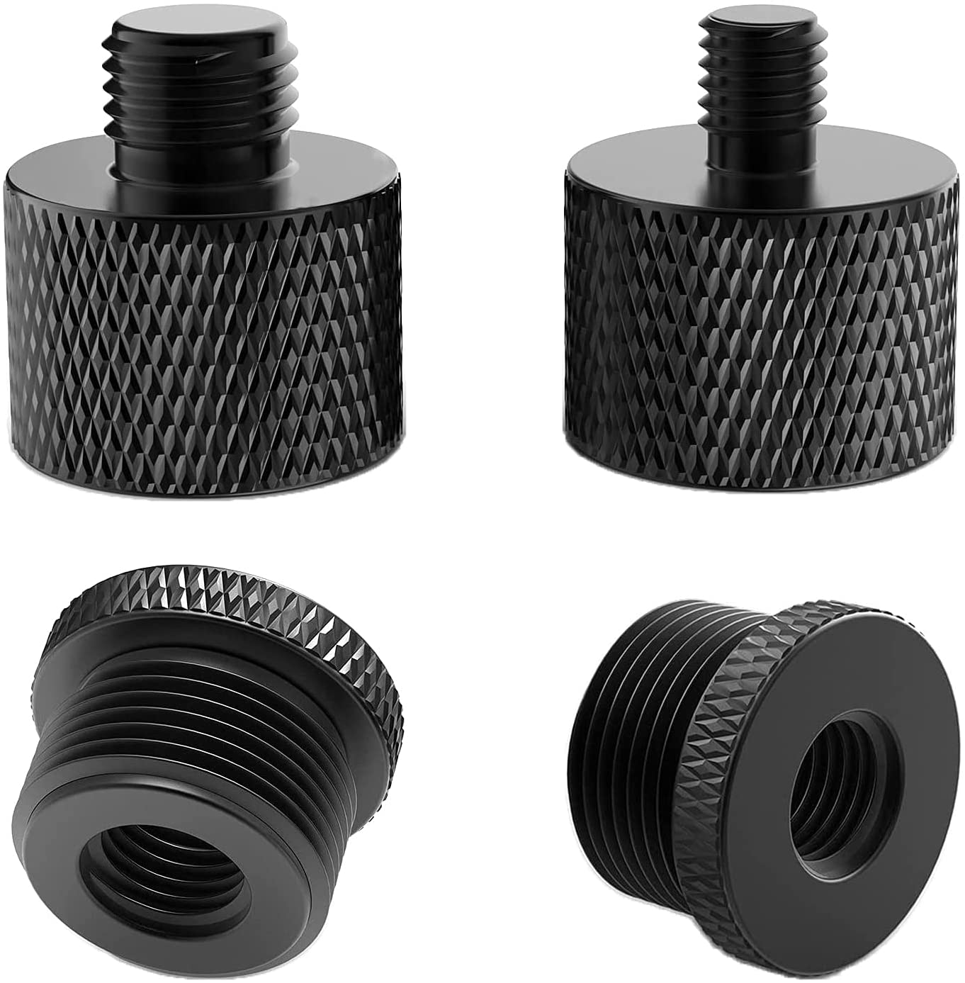 4-piece microphone holder screw fit for 5 8 turns 3 8 and 1 4-inch external threaded microphone fit