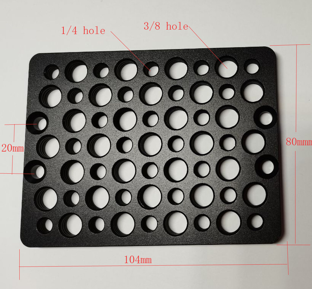 Photographic accessories 1 4 3 8 perforated plate Cheese Plate Holder Base Holder holder plate 5D2 heel Jiao kit