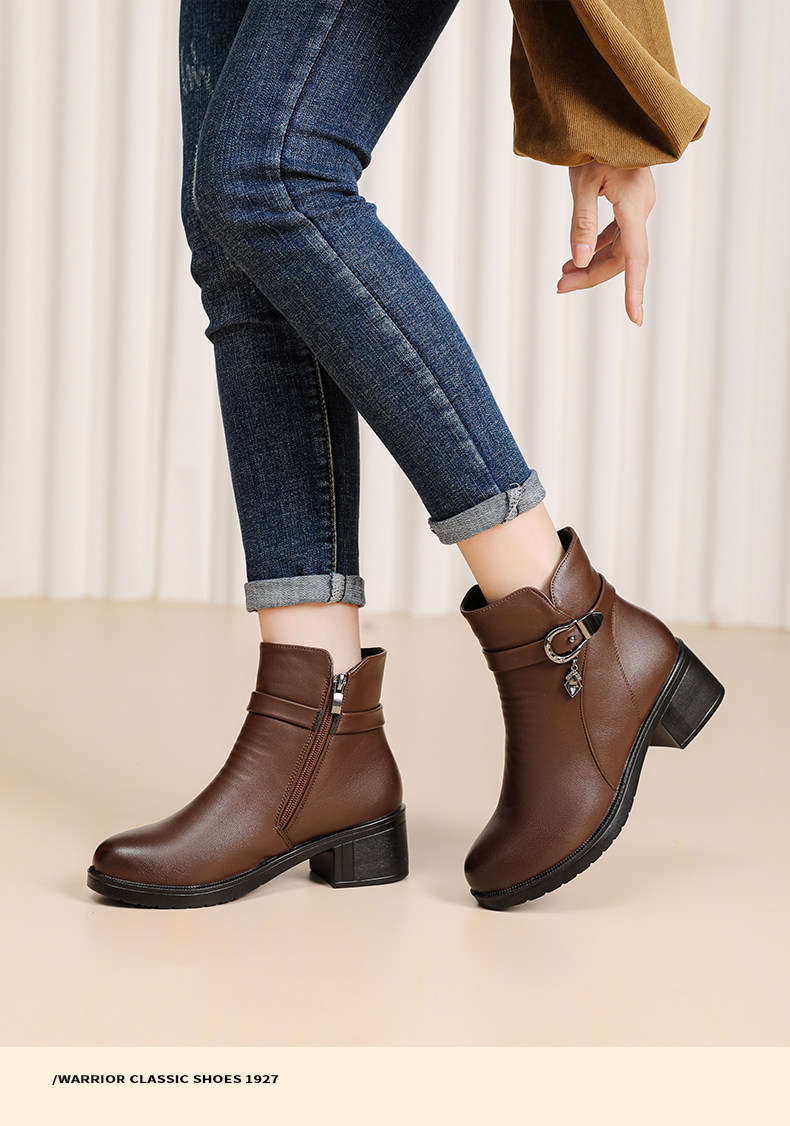 Warrior, демисезонные утепленные удерживающие тепло короткие сапоги, ботинки, для среднего возраста warrior / back of 