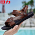 Dép trở lại dép nam triều nam nam sandal da 2018 mới giày tây nam Sandal