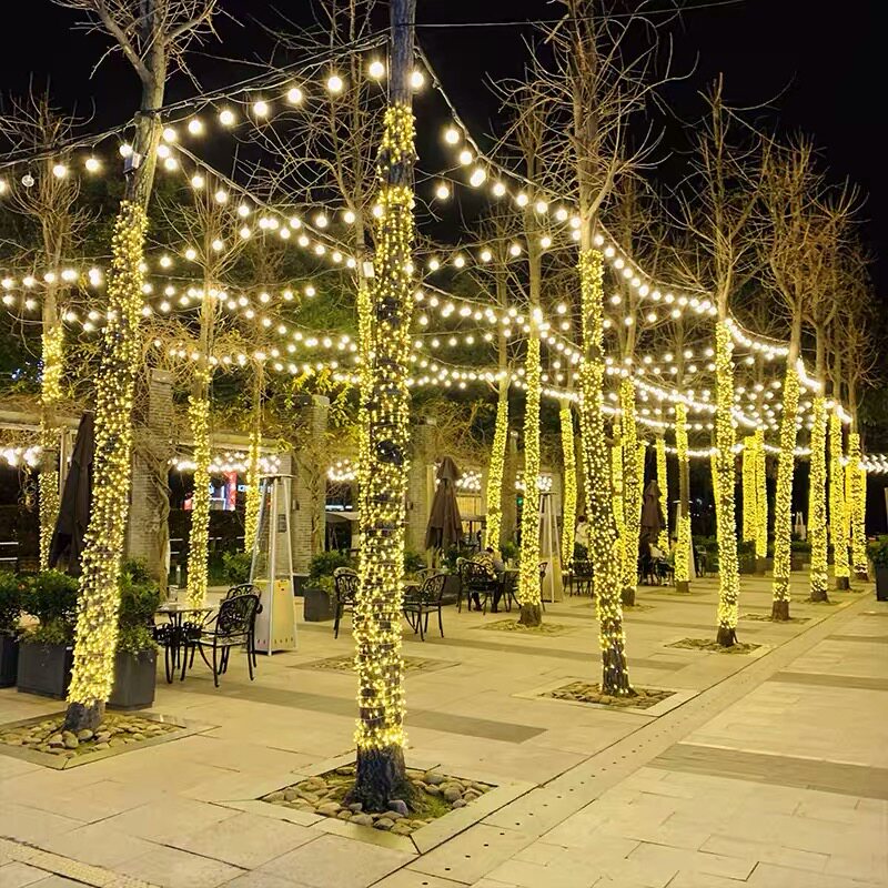 City Street Food Festival Lighting Lighting Yard Decoration Outdoor Small Lantern Garden Branch String Light LED Light Belt