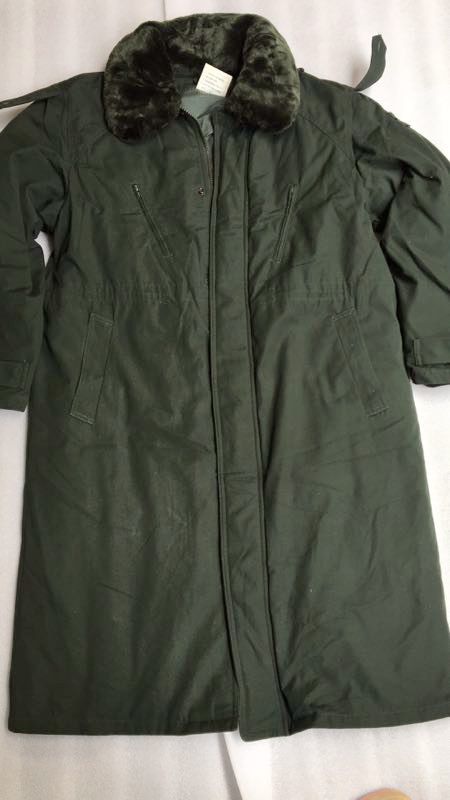 8 percent new secondhand handed over pine branches Green everwear cotton coat in long cotton clothes large coat