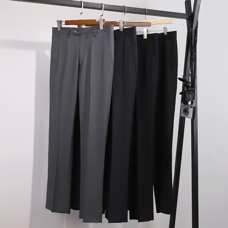 Professional West Pants Woman Summer Workwear High Waist Black Straight Cylinder Large Size Casual Pants Western Dress Pants Positive Dress Pants Spring