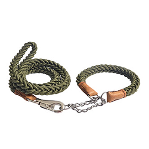 Pet Traction Rope with Large Dog Chain Set for Mastiff Alaska Hasky Samoye