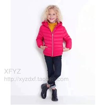 E501 Billy ten must back jb * girl light down jacket 90 velvet light and comfortable 98-134