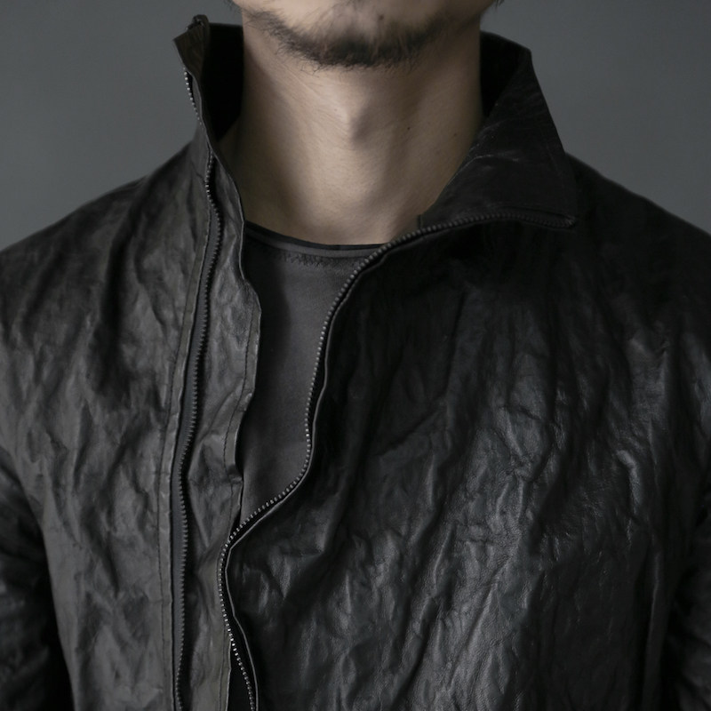 UNNAMING XIA Original Kneadable Goatskin Jacket Designer Men's Leather Leather Jacket Slim Fit Thermal Energy Reflection