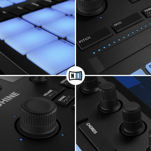 Ni Maschine Mk3 DJ Electric Sound Strike Midi клавиатура Установка электрозаписи MIDI -контроллер