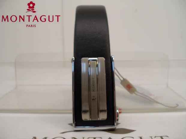 Montagut quầy da chính hãng khóa thắt lưng R243170071A màu đen đai siết eo