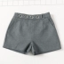 Kết cấu quần short len ​​nữ mùa thu và mùa đông Quần lưng cao thông thường là quần short mỏng và rộng cho sinh viên size lớn G8E032B quần sooc đen nữ lưng cao Quần short