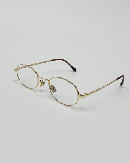 404’s shop retro metal oval-frame glasses frames can be paired with prescription high-quality alloy anti-blue light glasses
