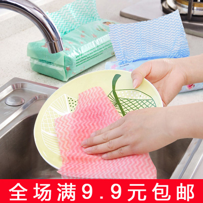 Environmental protection disposable unwoven cloth free of washing and cloth 80 pumping kitchen multipurpose extractable dishcloth not stained with oil cleaning cloth
