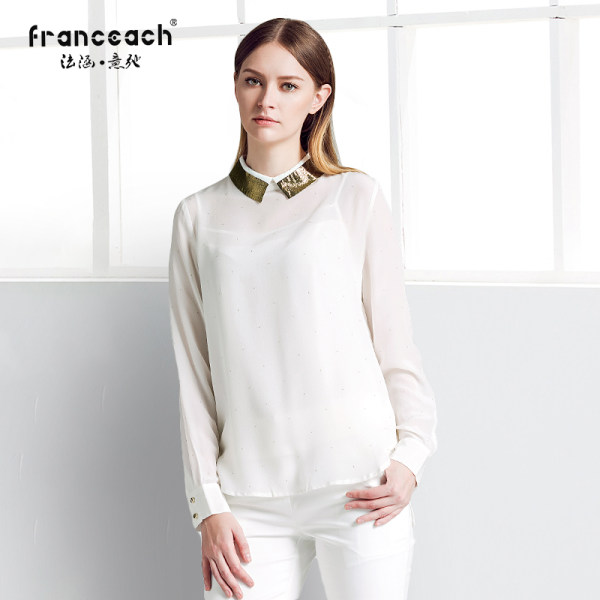 Franceach 法涵·意弛 薄款 女式真丝衬衫 优惠券折后￥159包邮（¥ 239-80）3色可选