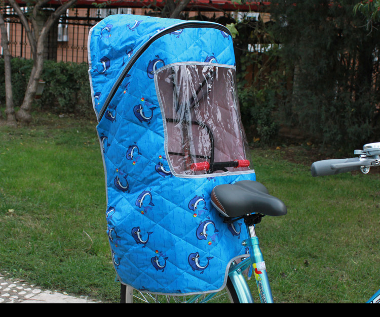Bicycle child seat cotton awning Rear cotton awning Waterproof thickened awning awning warm