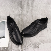 Headlayer Bull Leather Invisible inside heightening mens casual leather shoes 2022 Spring new heightening mens shoes lacing for 37 yards