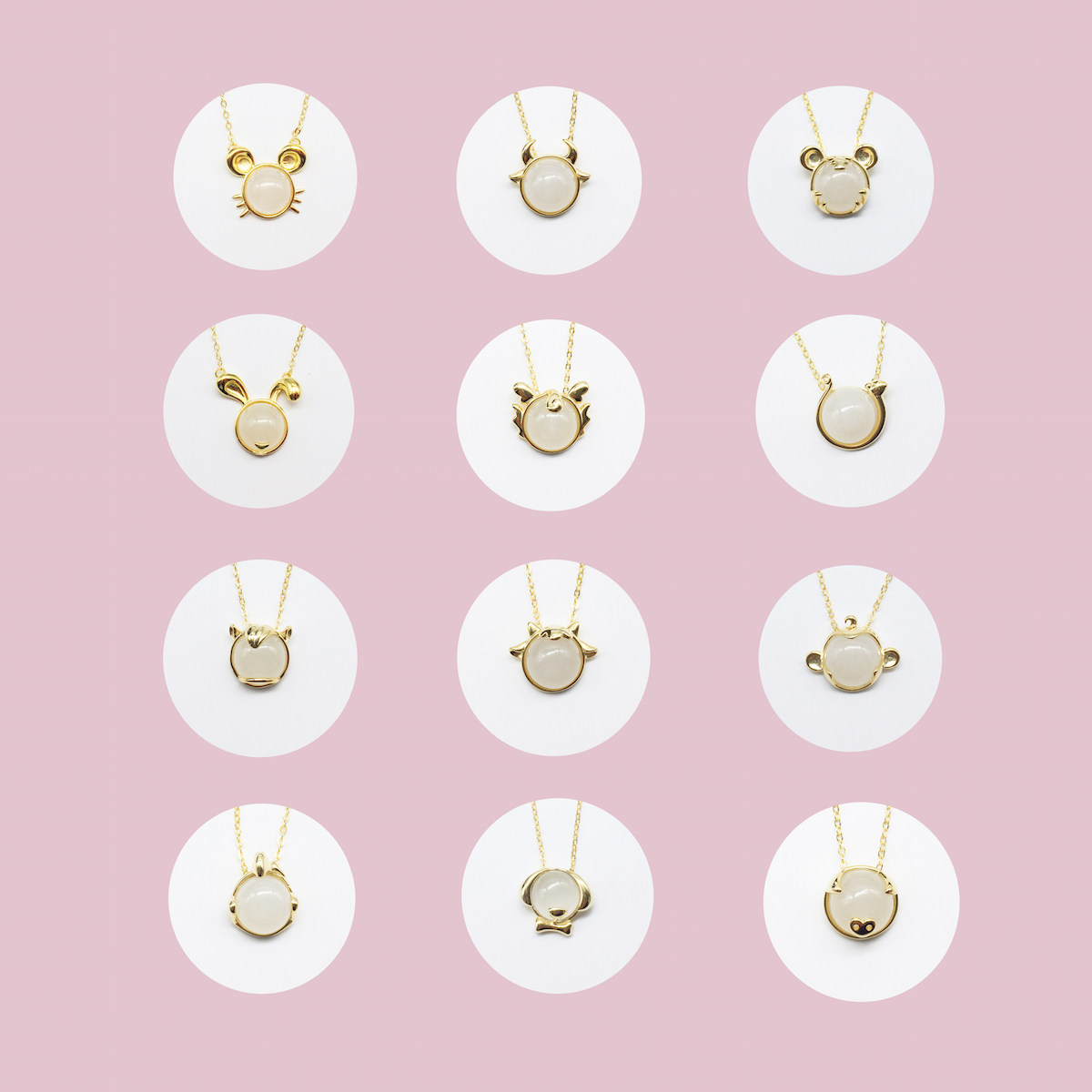 HeyJewel Walk to the Blue Zodiac Series and Tian Baiyu Classic Sheng Xiao Necklace