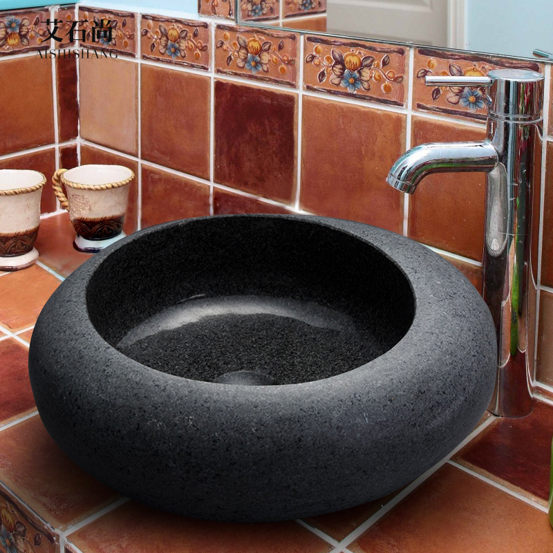 Ai Shishang art counter basin European imitation retro stone wash basin creative dressing room stone wash basin pool