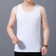 ຜູ້ຊາຍໄວກາງຄົນແລະຜູ້ສູງອາຍຸ sleeveless ຝ້າຍບໍລິສຸດ summer vests ບາງ breathable ສໍາລັບພໍ່ອອກກໍາລັງກາຍ bottoming ເສື້ອ vests ວ່າງ sweats
