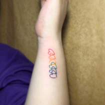 Tattoo stickers color love Hyuna same waterproof long-lasting female tattoo ins Wind Korean Net red clavicle tattoo