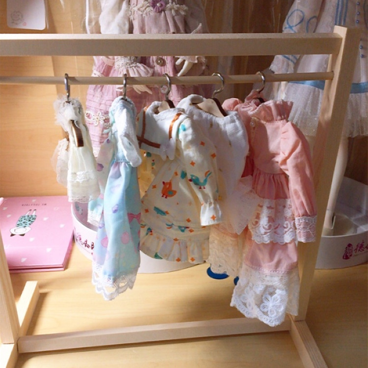 wooden doll clothes hangers