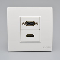 HD VGA panel 86 wall concealed multimedia 4K HD line HDMI socket female to female direct plug VGA socket