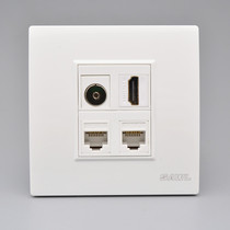 HDMI HD 2 Category 6 Gigabit Computer Ports TV Antenna Socket Cable TV Dual Port CAT6 Network Panel