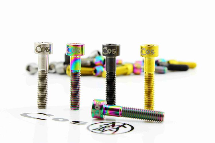 Cos Ti M6 * 30 head bowls set up the force cover titanium alloy screw folding mountain road climbing bike