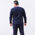 Mùa đông cộng với nhung dày đồ lót nhiệt cộng với phân bón XL áo thun nam cotton béo quần nam đẹp Cực lớn