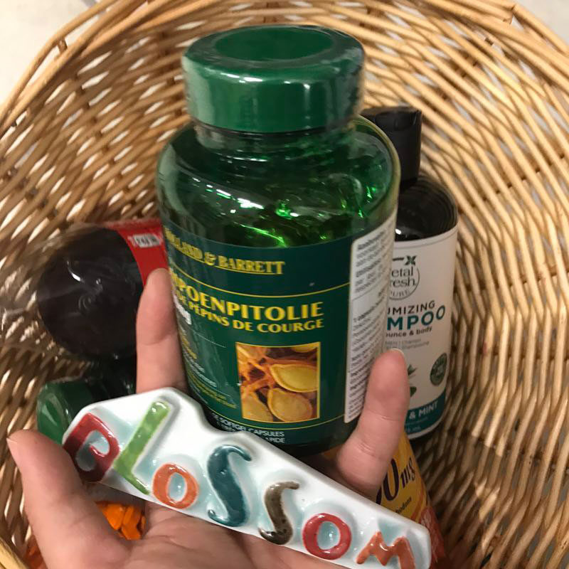 OPEN and FLOWER) DUTCH PUMPKIN SEED OIL CAPSULE GARDEN SHOP DE TUINEN