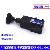 Direct acting Relief valve RF-G01-1-30 RF-G02-3 RF-T02-3-30 02G-2 RV-02G-H