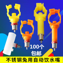 Rabbit water dispenser Cassette Rabbit water dispenser Rabbit water nozzle Copper head Rabbit water bowl Stainless steel water nozzle