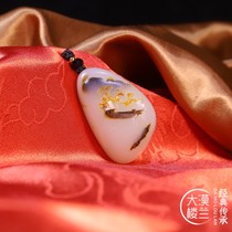 Zhengzong (large desert building Lan) Su workers Xinjiang and Tian Yubai Yubai jade pendant jade pendant jade pendant jade pendant jade pendant jade pendant jade pendant