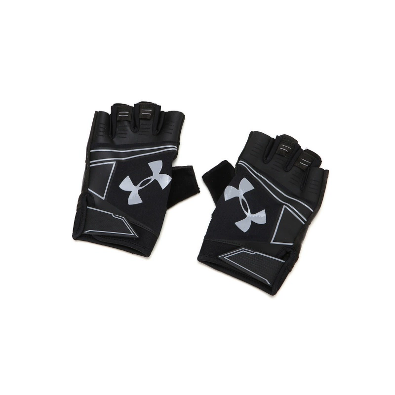 Rõ ràng UA Under Armour thoáng khí cho nam giới bằng silicone veneer nâng cao độ bám găng tay thể thao không ngón 1290823 - Găng tay