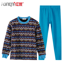 Hongni boys plus velvet padded warm underwear set children autumn clothes autumn pants big children autumn winter boys thread pants winter