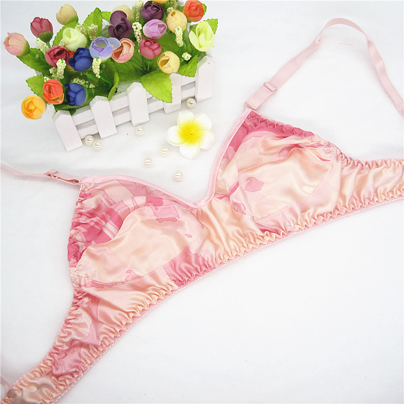 Spike đặc biệt cung cấp phụ nữ phần mỏng 100% silk silk bra hai mặt không có vòng thép chăm sóc sức khỏe đồ lót áo ngực áo ngực