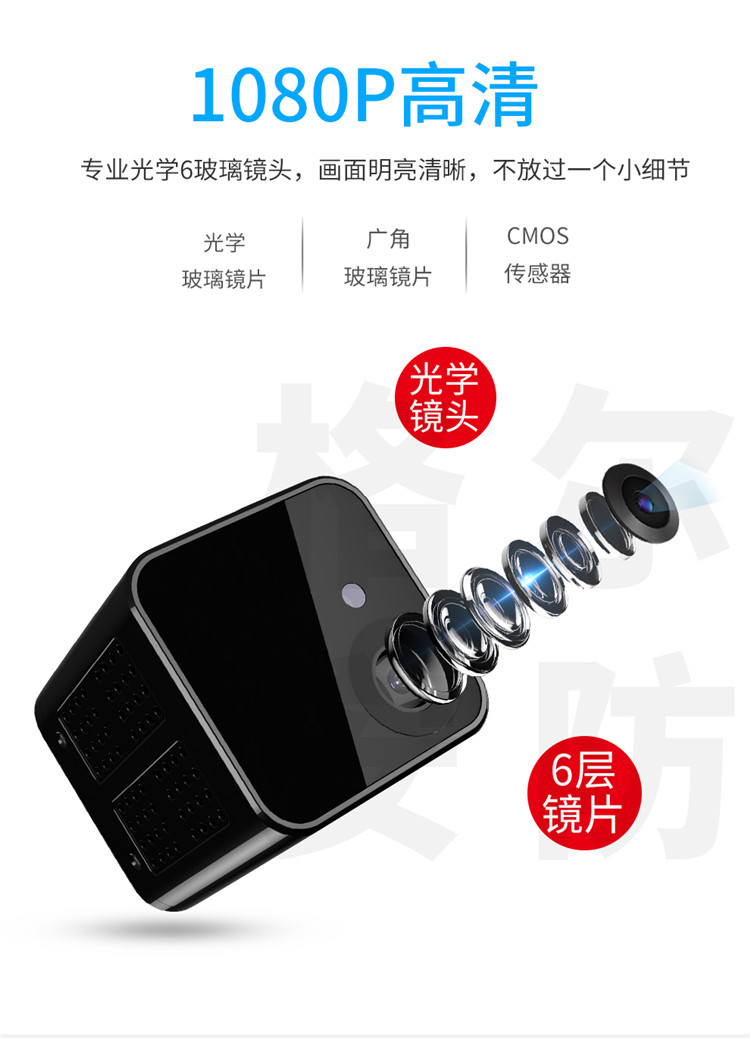 Nhỏ nhỏ camera camera thu nhỏ wifi không dây di động nhà từ xa giám sát tầm nhìn ban đêm độ nét cao trong nhà - Máy quay video kỹ thuật số quay phim chuyên nghiệp