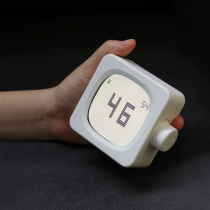 MUID square small alarm clock Simple luminous mute bedside charging student mini led clock light multi-function