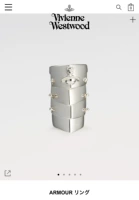 Cat Big Spot Vivienne Westwood Armor Classic Four -Layer Four Four -Lyer Armor Ring