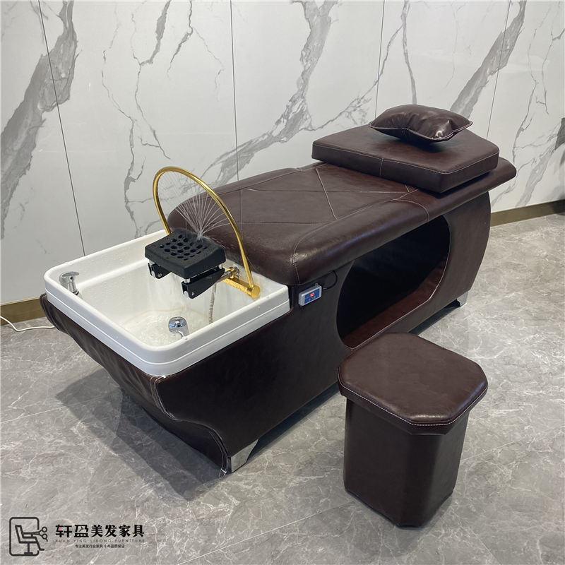 Hair salon Head therapy Hair shampoo bed Intelligent constant temperature water circulation Hair fumigation shampoo bed Hair salon flushing bed