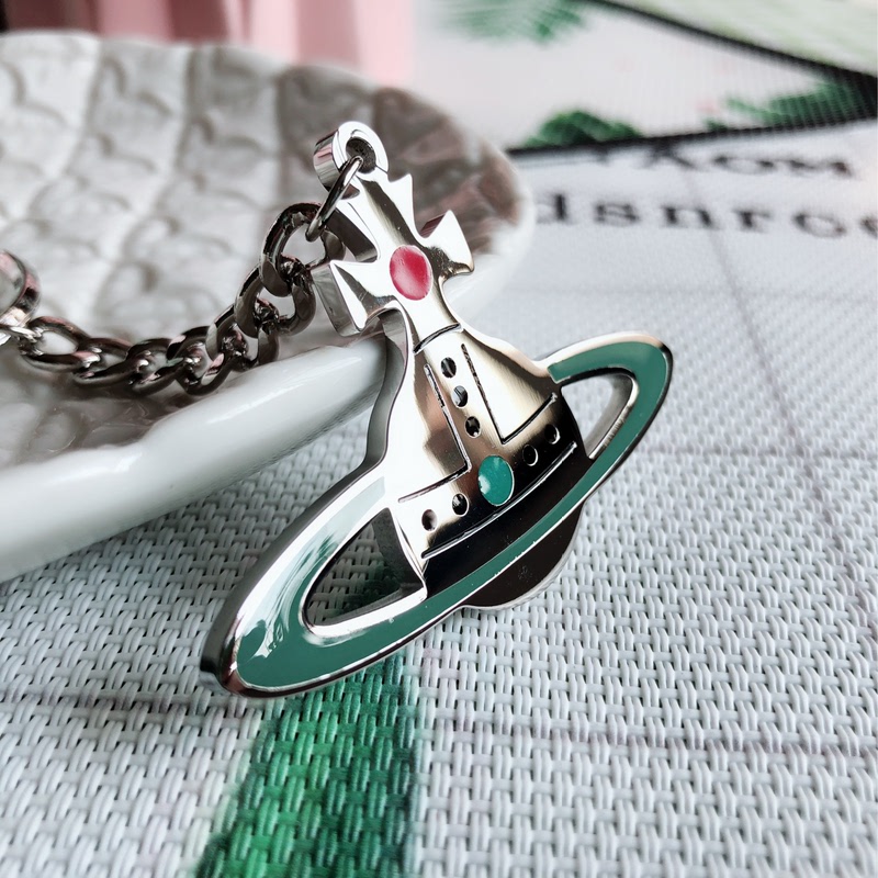  Vivian Vw Empress Saturn Keychain/Bag Charm Z019 Non-Fading Jewelry