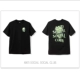 Черный инопланетный Assc с коротким рукавом 210 г чистый хлопок