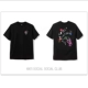 Черная анимация ASSC с коротким рукавом 210 г чистый хлопок