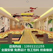 Sweat steaming room installation contractor Beauty salon sweat steaming room Salt steaming room Full salt and half salt tourmaline sweat steaming room manufacturers